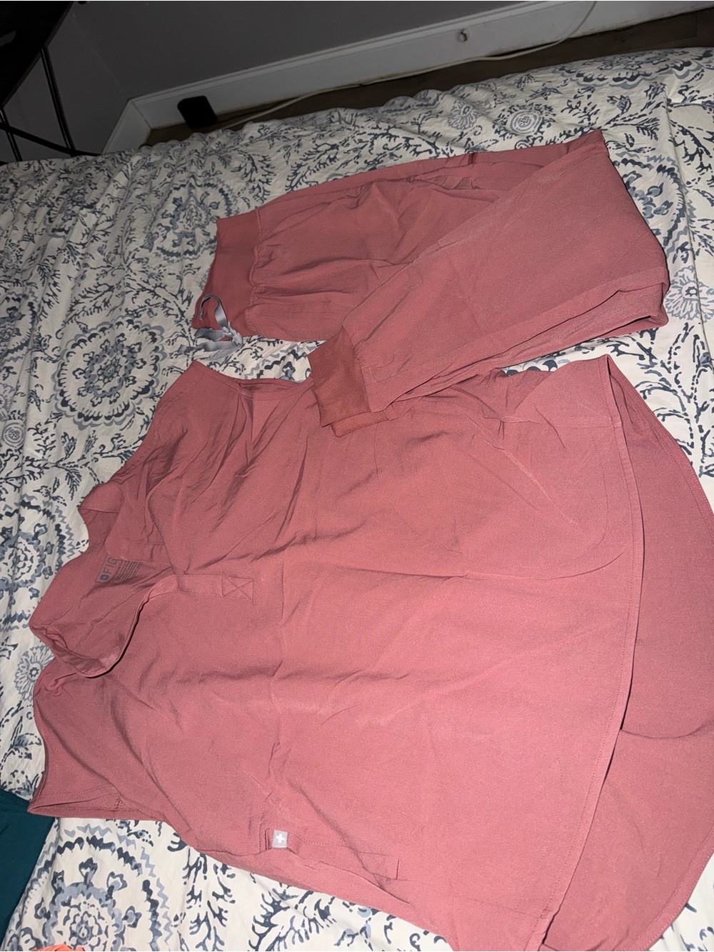 Dusty Rose Two-Piece scrub set